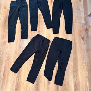 Black Active Leggings - Pack of 5